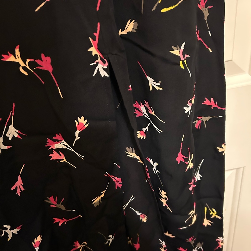 French Connection Patterned Black Long Sleeve Dre… - image 3